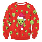 Cozy Christmas Crewneck Sweaters for Holiday Cheer - Alien / S - sweater