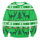 Cozy Christmas Crewneck Sweaters for Holiday Cheer - Green Pattern / S - sweater