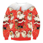 Cozy Christmas Crewneck Sweaters for Holiday Cheer - Vintage Santa / S - sweater