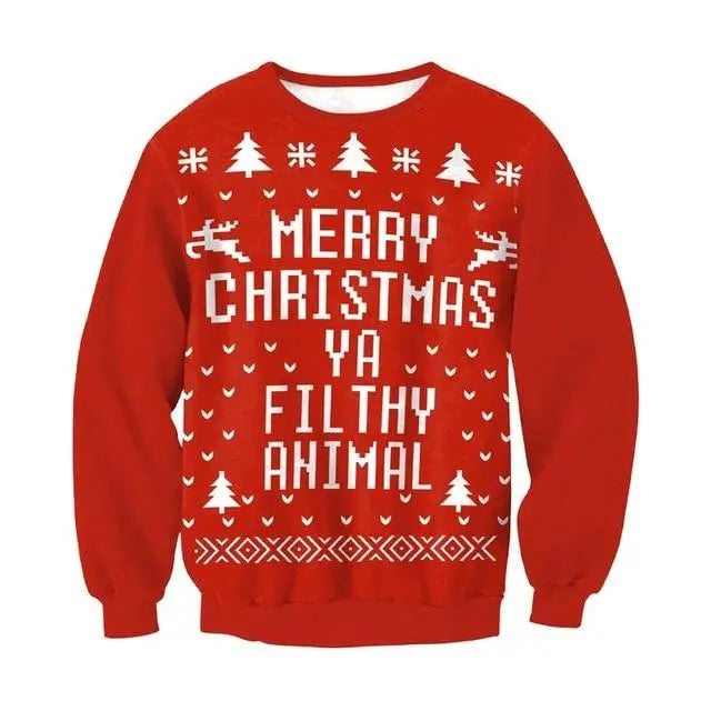 Cozy Christmas Crewneck Sweaters for Holiday Cheer - Filthy Animal / S - sweater