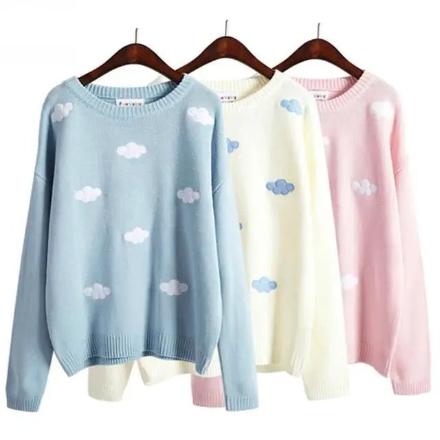 Cozy Cloud Crewneck Sweater for Ultimate Comfort and Style - Cosparty