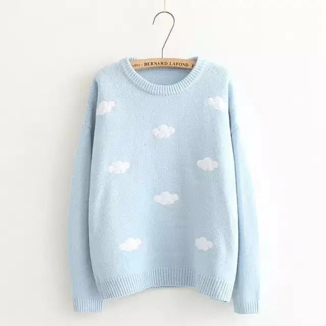 Cozy Cloud Crewneck Sweater for Ultimate Comfort and Style - Cosparty