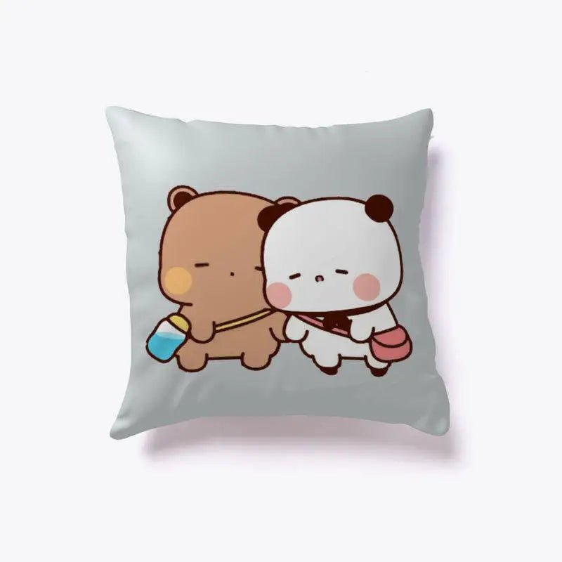 Cozy Dudu and Bubu Pillows 12x12 Inch for Fans Tumble Dry Low - Cosparty