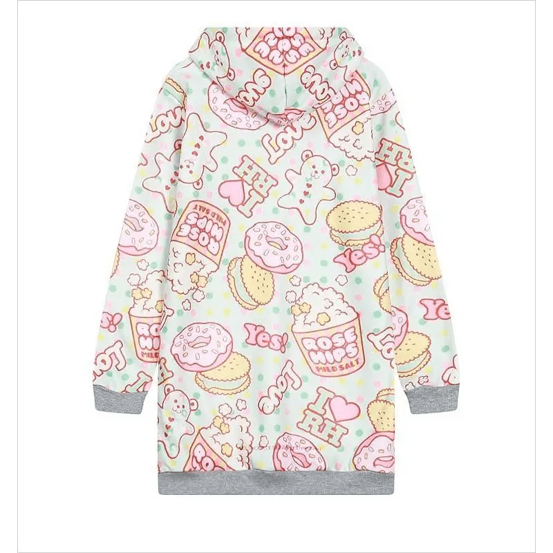 Cozy Extra - Long Dessert Inspired Sweater Dress for Everyday Wear - Cosparty