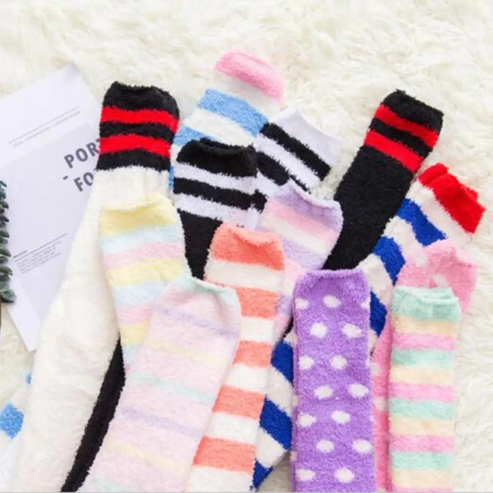 Cozy Fuzzy Thigh Highs for Kawaii Fashion Lovers - socks