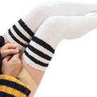 Cozy Fuzzy Thigh Highs for Kawaii Fashion Lovers - Cosparty