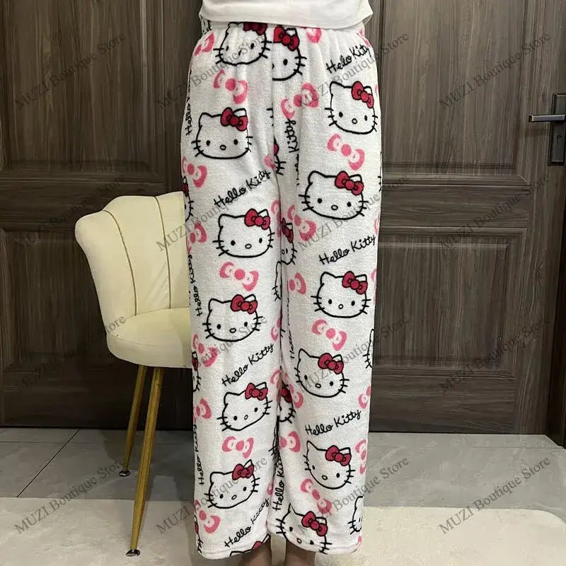 Cozy Holiday Kitty Pajama Pants for Ultimate Comfort - Cosparty