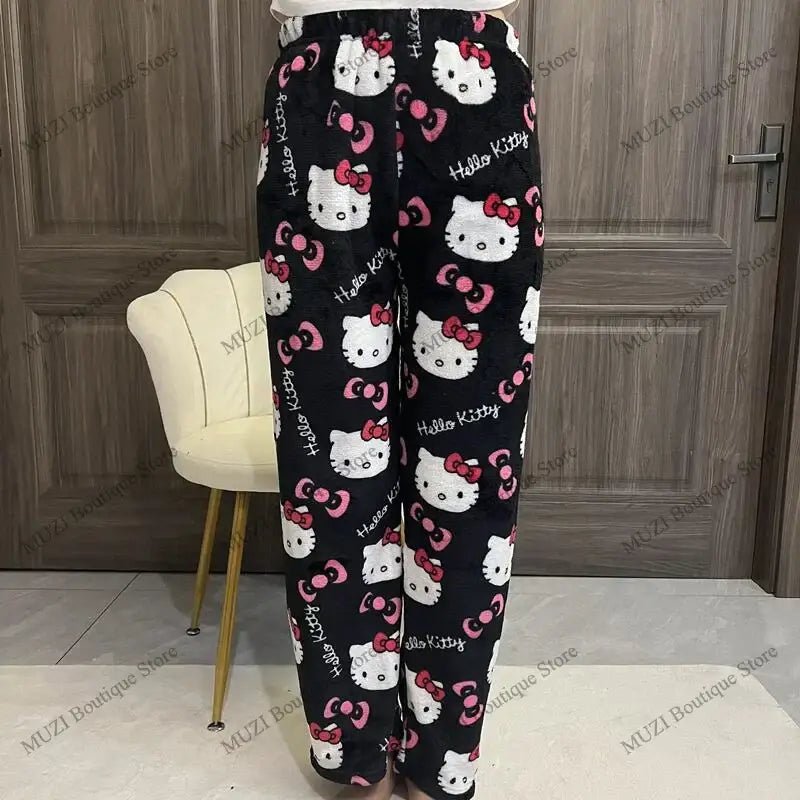 Cozy Holiday Kitty Pajama Pants for Ultimate Comfort - Cosparty