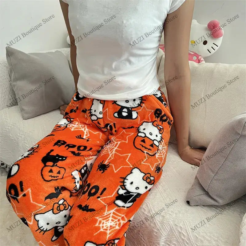 Cozy Holiday Kitty Pajama Pants for Ultimate Comfort - pajamas