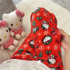 Cozy Holiday Kitty Pajama Pants for Ultimate Comfort - Christmas Kitty / M - pajamas