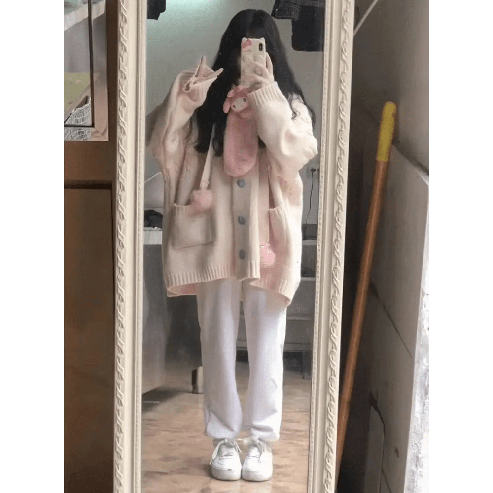 Cozy Kawaii Cardigan for Stylish Comfort in Cold Weather - Cosparty