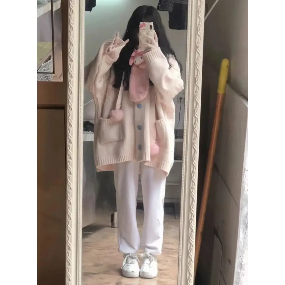 Cozy Kawaii Cardigan for Stylish Comfort in Cold Weather - cardigan