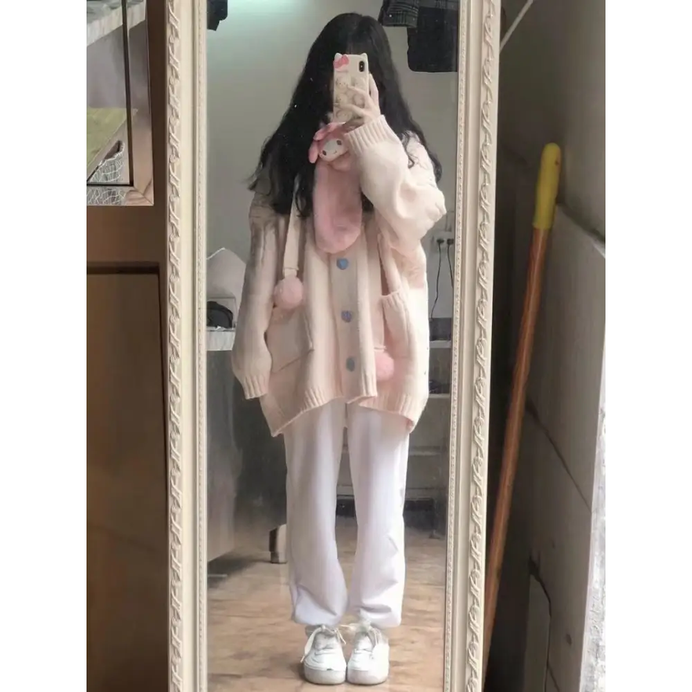 Cozy Kawaii Cardigan for Stylish Comfort in Cold Weather - cardigan