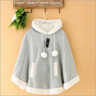 Cozy Kawaii Poncho in Assorted Colors for Daily Snuggles - Sweater