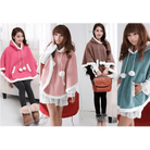 Cozy Kawaii Poncho in Assorted Colors for Daily Snuggles - Cosparty