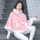 Cozy Kawaii Poncho in Assorted Colors for Daily Snuggles - Sweater
