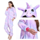 Cozy Kigurumi Costumes in Blue Unicorn and Pink Unicorn Styles - Lavender Unicorn / S - onesie