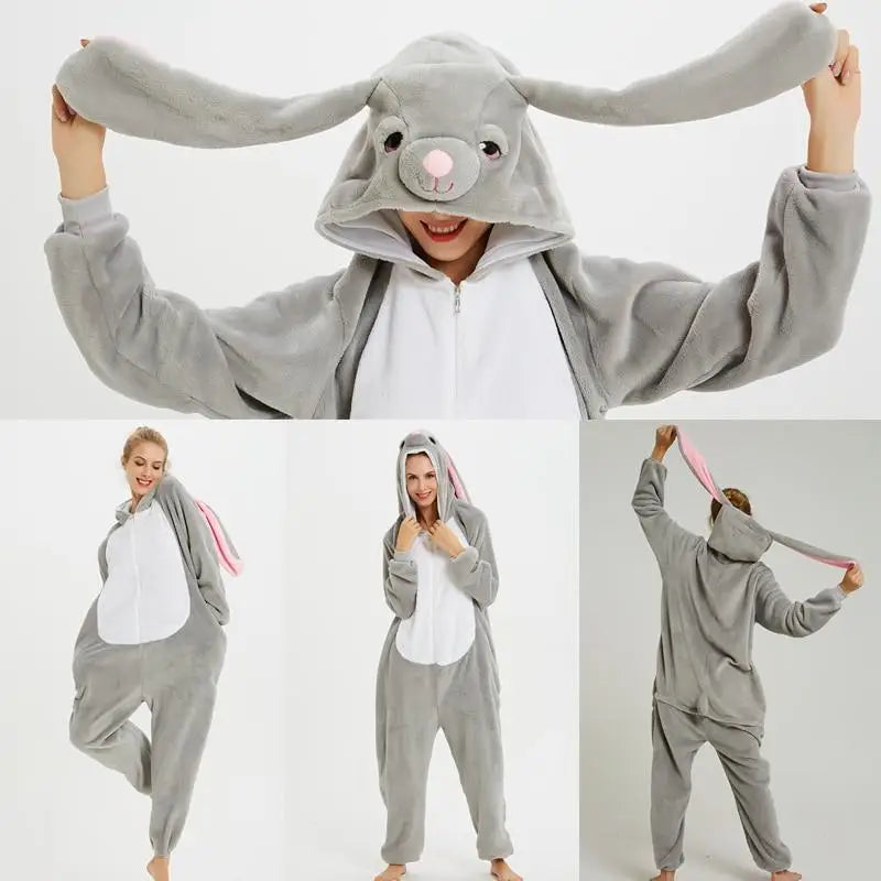 Cozy Kigurumi Costumes in Blue Unicorn and Pink Unicorn Styles - onesie