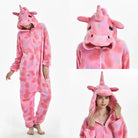 Cozy Kigurumi Costumes in Blue Unicorn and Pink Unicorn Styles - onesie