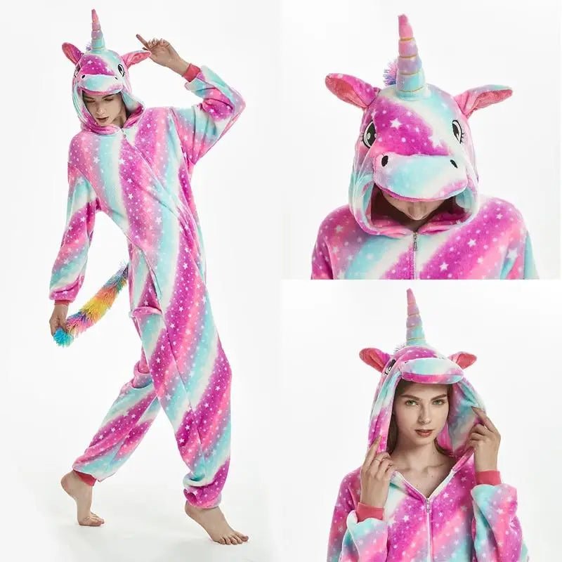 Cozy Kigurumi Costumes in Blue Unicorn and Pink Unicorn Styles - Cosparty