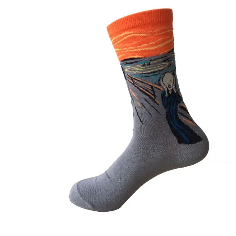 Cozy Knit Socks Featuring Vintage Artwork by Famous Artists - Cosparty