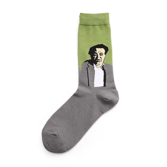 Cozy Knit Socks Featuring Vintage Artwork by Famous Artists - Cosparty