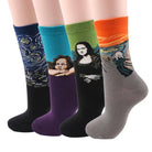 Cozy Knit Socks Featuring Vintage Artwork by Famous Artists - Socks