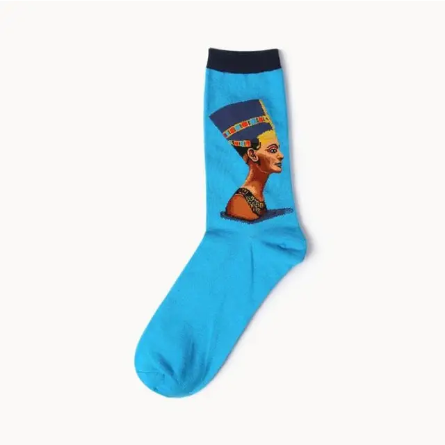 pablo picasso van gogh artist socks unisex paintings watercolor artwork classic contemporary antique vintage art by Cosparty