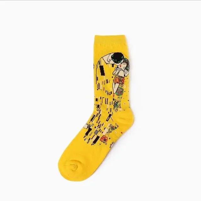 Cozy Knit Socks Featuring Vintage Artwork by Famous Artists - Cosparty