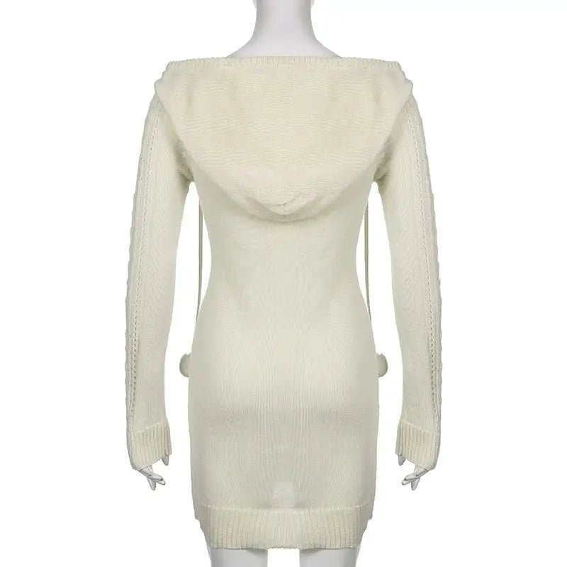 Cozy Knit Sweater Dress for Stylish Comfort Year - Round - Cosparty