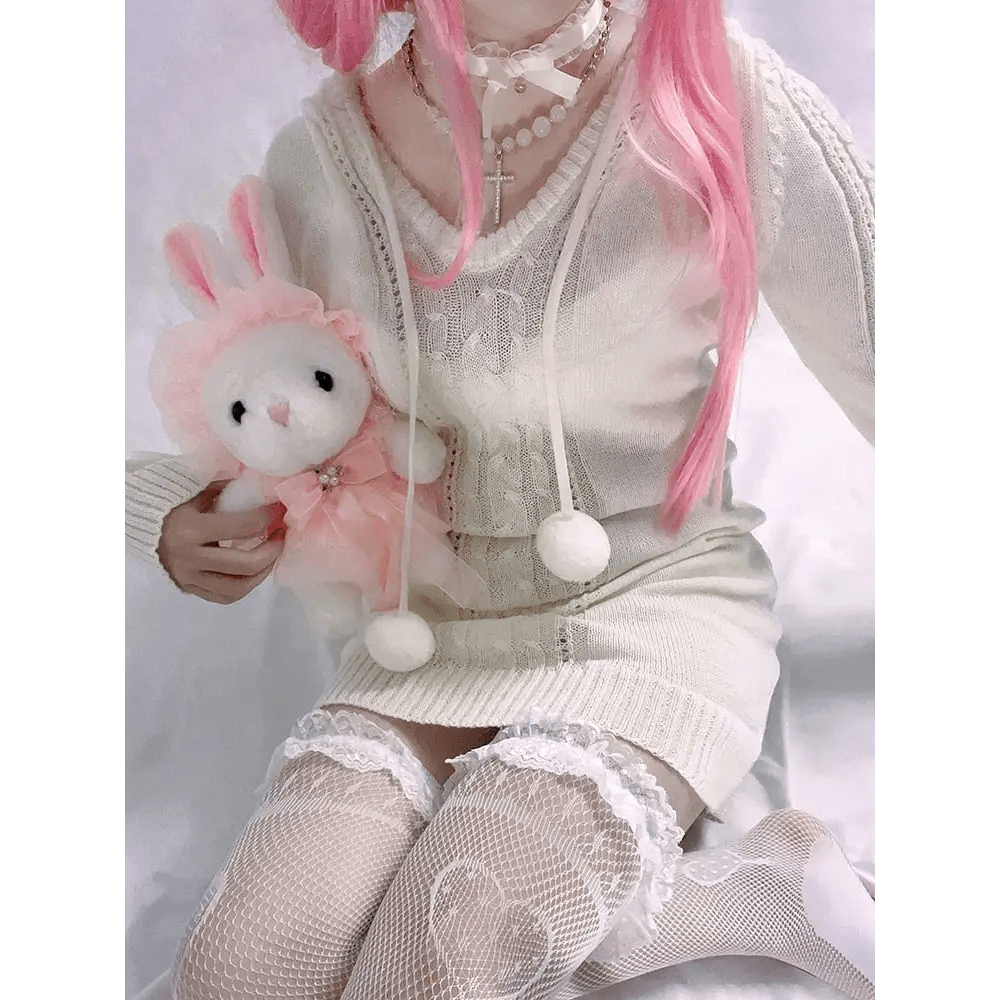 Cozy Knit Sweater Dress for Stylish Comfort Year - Round - Cosparty