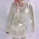 Cozy Knit Sweater Dress for Stylish Comfort Year - Round - Cosparty