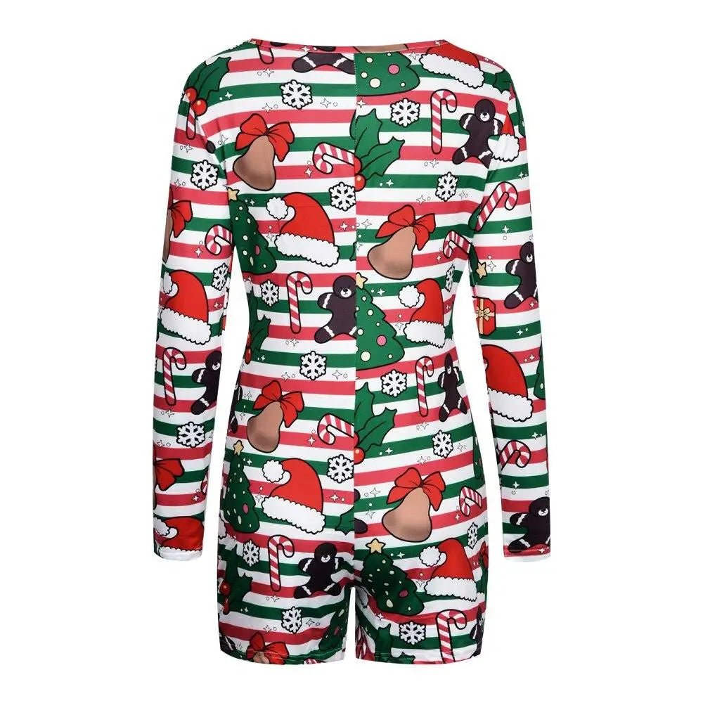 Cozy Long Sleeve Holiday Season Adult Onesie for Comfort and Fun - Cosparty