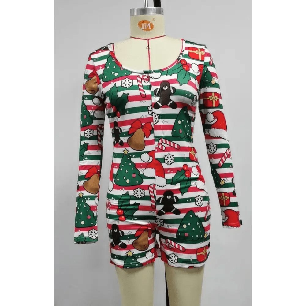 Cozy Long Sleeve Holiday Season Adult Onesie for Comfort and Fun - Cosparty