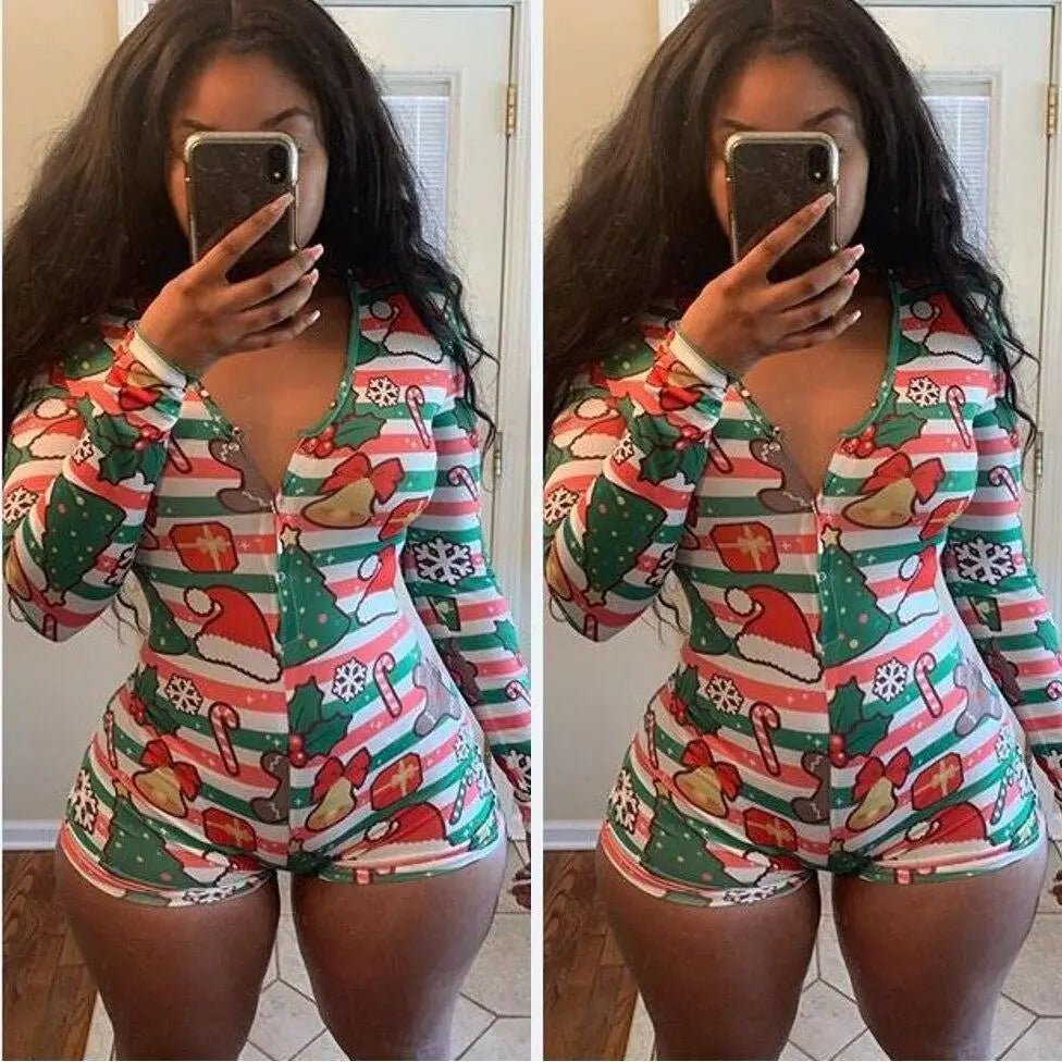 Cozy Long Sleeve Holiday Season Adult Onesie for Comfort and Fun - Cosparty