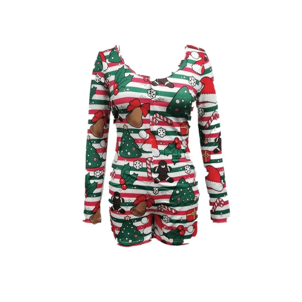 Cozy Long Sleeve Holiday Season Adult Onesie for Comfort and Fun - Cosparty