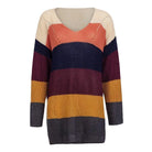 Cozy Long Sleeve Sweater Dress in Bright Rainbow Colors Org Instock - dress