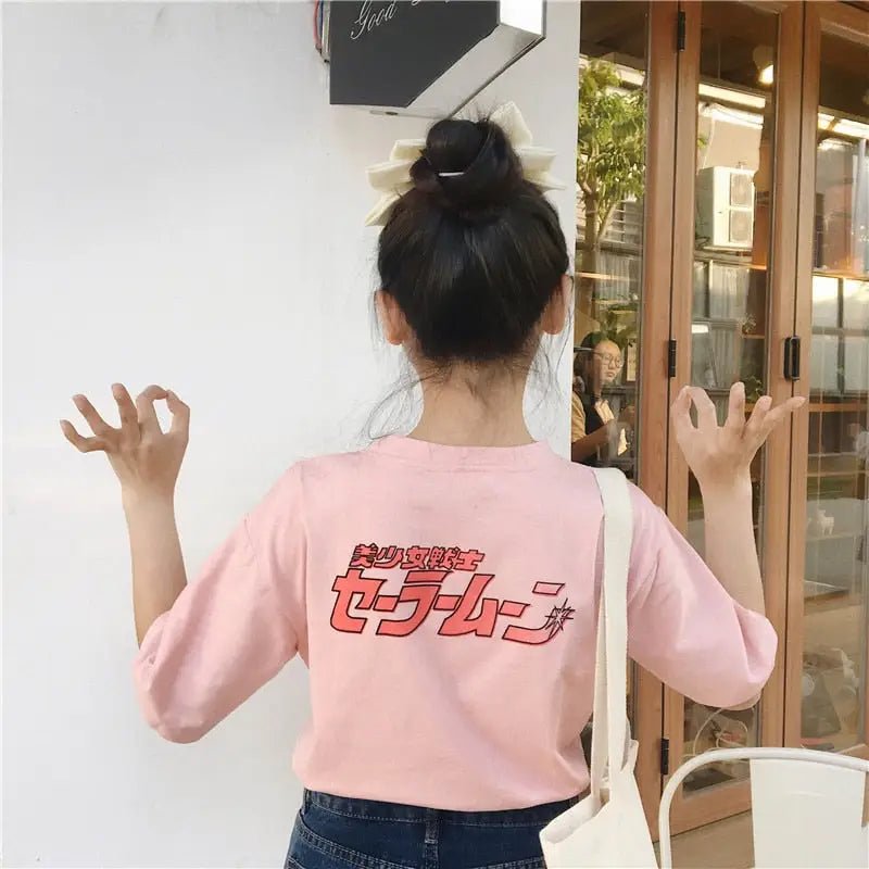 Cozy Retro Magical Girls T-Shirt with Pastel Aesthetic - Cosparty