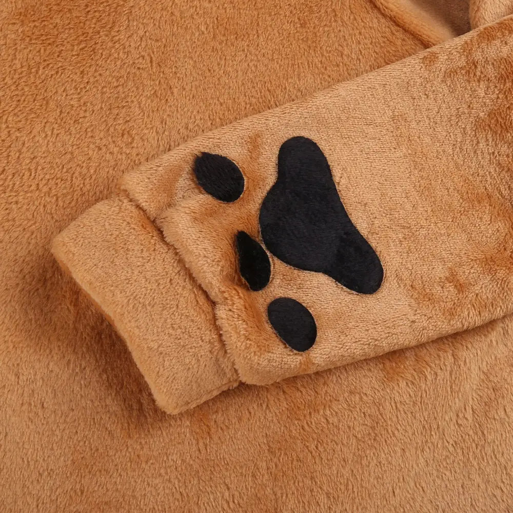 Cozy Shiba Inu Inspired Puppy Dog Eared Hoodie Sweater - Cosparty