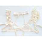 Cream - Colored Harness Lingerie Set for Kawaii and Kinky Fashion - Cosparty