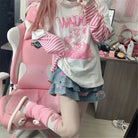 Creepy Cute Hello Kitty Long Sleeve Sweater - Cosparty
