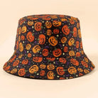 Creepy Cute Jack - o - Lantern Pumpkin Bucket Hat for Halloween Kawaii Style - Cosparty