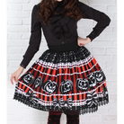 Creepy Cute Jack-o-Lantern Pumpkin Skirt for Year-Round Wear - Skirts