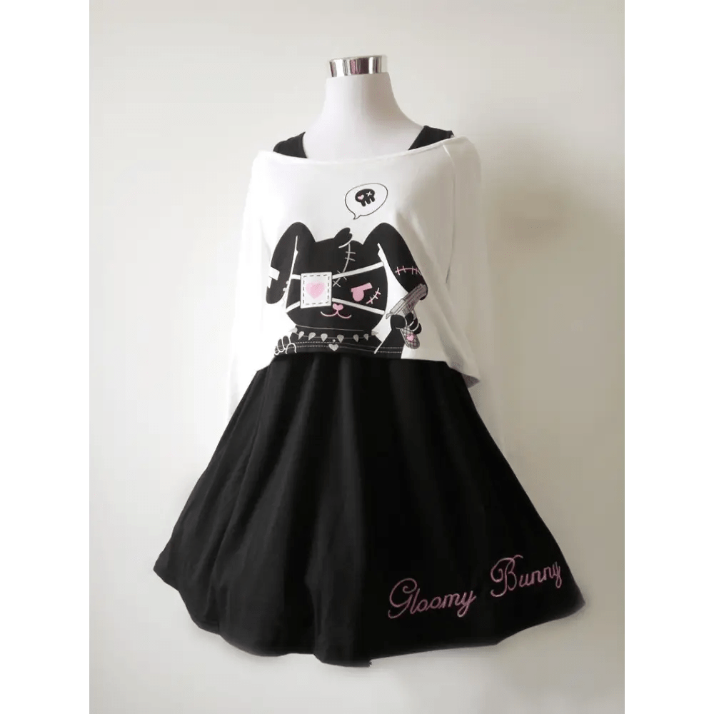 Creepy Cute Long Sleeve Bunny Dress for Shoulder 37 - 40 Sizes - Cosparty