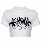 Manga Succubus Crop Top - Gothic Cinnamoroll / S - anime, anime girl, girls, crop, crop shirt