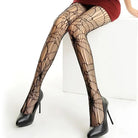 Creepy Cute Spider Web Fishnet Tights for Gothic Style - Cosparty