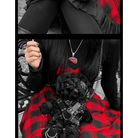 Creepy Cute Teddy Bear Messenger Bag in Gothic Style - Cosparty