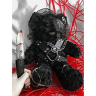 Creepy Cute Teddy Bear Messenger Bag in Gothic Style - bag