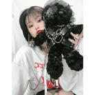 Creepy Cute Teddy Bear Messenger Bag in Gothic Style - Cosparty