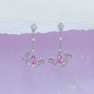 Crescent Moon Crystal Earrings for a Fairy - Like Touch - Cosparty